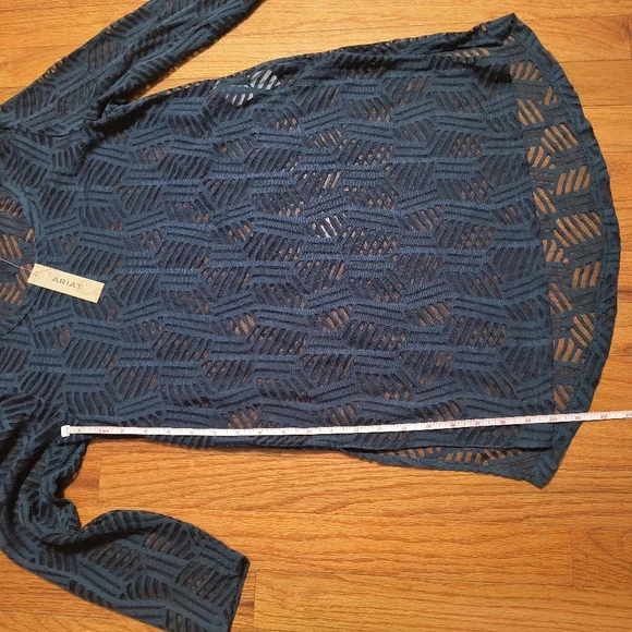 NWT Ariat Nori Tunic, Women's Size Small, Dark Blue - Picture 9 of 12